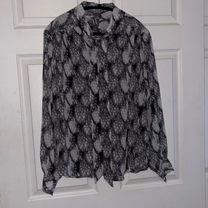 NWT Worthington sheer blouse size 1X